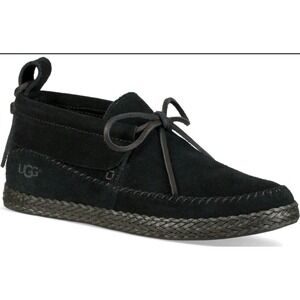 UGG Women Black Suede Moccasin Lace Up Bootie 1094814 Size 9